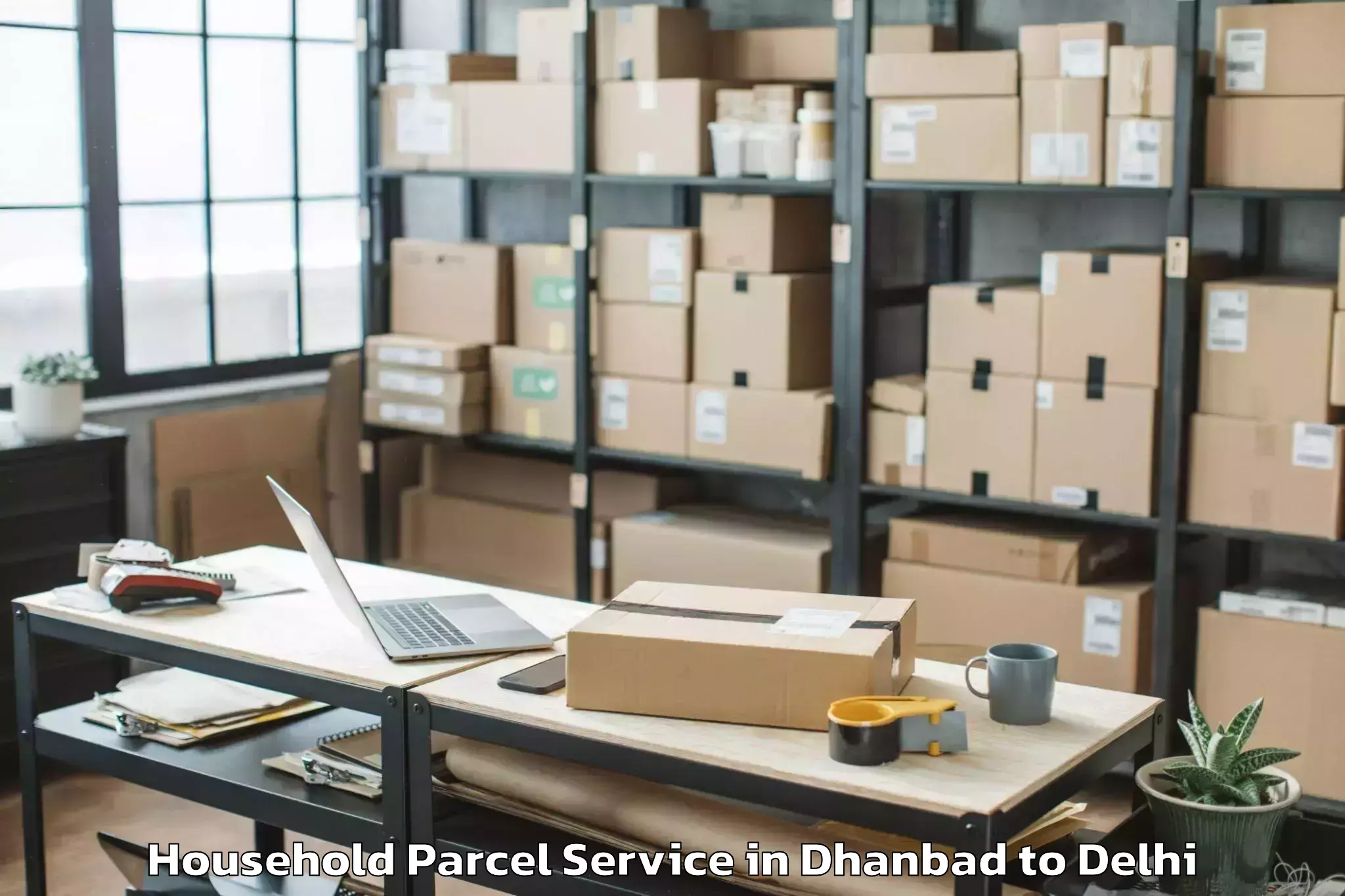 Trusted Dhanbad to Okhla Industrial Estate Okhla Household Parcel